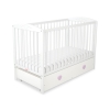 Baby cot bed 120x60cm with hearts with drawer MAXI