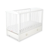 Baby cot bed 120x60cm with hearts with drawer MAXI