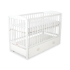Baby cot bed 120x60cm with hearts with drawer MAXI