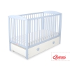 Baby cot bed 120x60cm with hearts with drawer MAXI