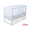 Baby cot bed 120x60cm with hearts with drawer MAXI