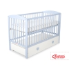 Baby cot bed 120x60cm with hearts with drawer MAXI