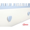 Baby cot bed 120x60cm with hearts with drawer MAXI