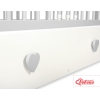 Baby cot bed 120x60cm with hearts with drawer MAXI