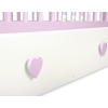 Baby cot bed 120x60cm with hearts with drawer MAXI