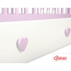 Baby cot bed 120x60cm with hearts with drawer MAXI