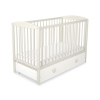 Baby cot bed 120x60cm with hearts with drawer MAXI