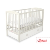 Baby cot bed 120x60cm with hearts with drawer MAXI