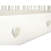 Baby cot bed 120x60cm with hearts with drawer MAXI