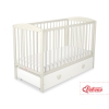 Baby cot bed 120x60cm with hearts with drawer MAXI