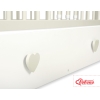 Baby cot bed 120x60cm with hearts with drawer MAXI