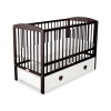 Baby cot bed 120x60cm with hearts with drawer MAXI