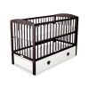 Baby cot bed 120x60cm with hearts with drawer MAXI
