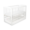 Baby cot bed 120x60cm with hearts with drawer STANDARD