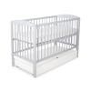 Baby cot bed 120x60cm with hearts with drawer STANDARD
