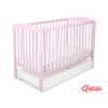 Baby cot bed 120x60cm with hearts with drawer STANDARD