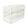 Baby cot bed 120x60cm with hearts with drawer STANDARD