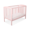 Baby cot bed 120x60cm with Stars 5002-01- powder pink
