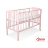 Baby cot bed 120x60cm with Stars 5002-01- powder pink