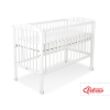 Baby cot bed 120x60cm with stars White