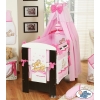Baby cot bed Canopy Cotton- Teddy bear Barnaba pink
