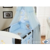 Baby Cot Bed Mosquito-net made of tulle- Good Night blue
