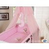 Baby Cot Bed Mosquito-net made of tulle- Good Night pink