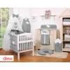Baby Cot Bed Mosquito-net made of tulle- Hanging Hearts anthracite