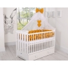 Baby Cot Bed Mosquito-net made of tulle- honey yellow