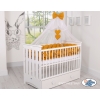 Baby Cot Bed Mosquito-net made of tulle- honey yellow