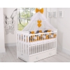 Baby Cot Bed Mosquito-net made of tulle- honey yellow