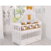 Baby Cot Bed Mosquito-net made of tulle- honey yellow