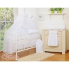 Baby Cot Bed Mosquito-net made of tulle- Little Prince/Princess white