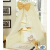 Baby Cot Bed Mosquito-net made of tulle- Teddy bear Barnaba cream