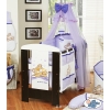 Baby Cot Bed Mosquito-net made of tulle- Teddy bear Barnaba lilac