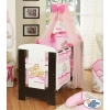 Baby Cot Bed Mosquito-net made of tulle- Teddy bear Barnaba pink