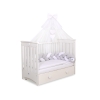 Baby Cot Bed Mosquito-net made of tulle- white