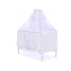 Baby Cot Bed Mosquito-net made of tulle - white