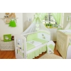 Baby Cot Bed Nursery Bedding set 7-pcs with canopy- Donkey Luca green