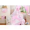 Baby cot bedding sets pink 5-pcs- with canopy- Donkey Luca Girl