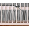 Baby cot decorative skirt dust Ruffle-Masking flounce 120x60cm- anthracite