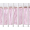 Baby cot decorative skirt dust Ruffle-Masking flounce 120x60cm- Bear with bow pink