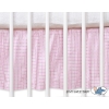 Baby cot decorative skirt dust Ruffle-Masking flounce 120x60cm- Bear with bow pink