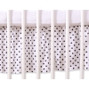 Baby cot decorative skirt dust Ruffle-Masking flounce 120x60cm- Hanging Hearts black dots on white