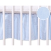 Baby cot decorative skirt dust Ruffle-Masking flounce 120x60cm- Hanging Hearts blue stripes