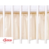 Baby cot decorative skirt dust Ruffle-Masking flounce 120x60cm- Hanging Hearts cream