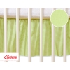 Baby cot decorative skirt dust Ruffle-Masking flounce 120x60cm- Hanging Hearts green stripes