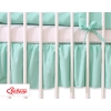 Baby cot decorative skirt dust Ruffle-Masking flounce 120x60cm- Hanging Hearts mint