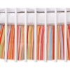 Baby cot decorative skirt dust Ruffle-Masking flounce 120x60cm- Hanging Hearts orange stripes