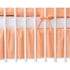 Baby cot decorative skirt dust Ruffle-Masking flounce 120x60cm- Hanging Hearts peach